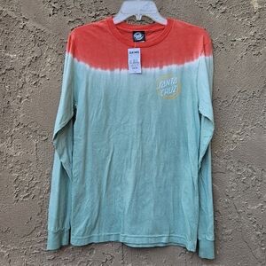 Santa Cruz Green and Orange Long Sleeve Shirt